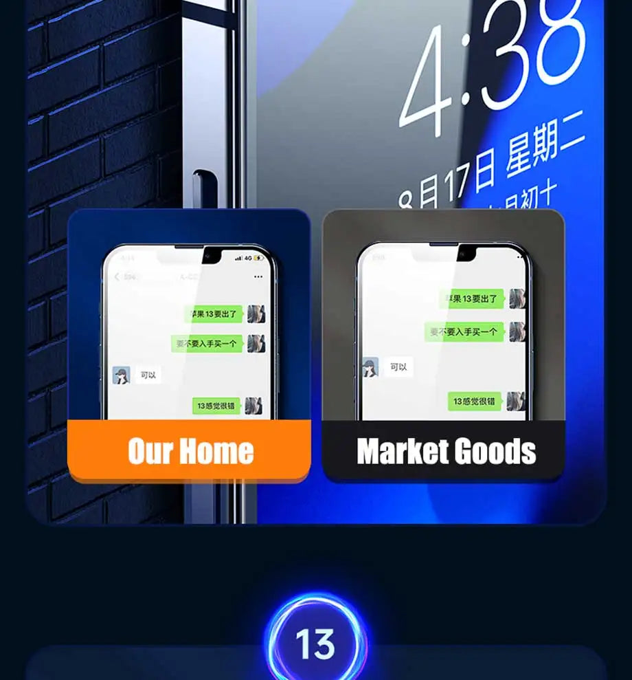 NNBILI 4PCS Tempered Glass for iPhone 11 12 13 14 15 16 Pro XR X XS Max Screen Protector on for iPhone 12 13 Mini 7 8 Plus Glass