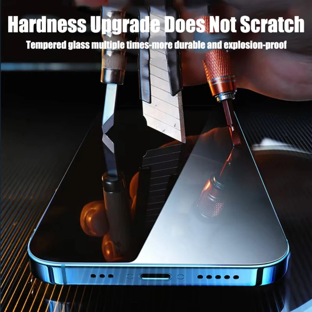 NNBILI 4PCS Tempered Glass for iPhone 11 12 13 14 15 16 Pro XR X XS Max Screen Protector on for iPhone 12 13 Mini 7 8 Plus Glass